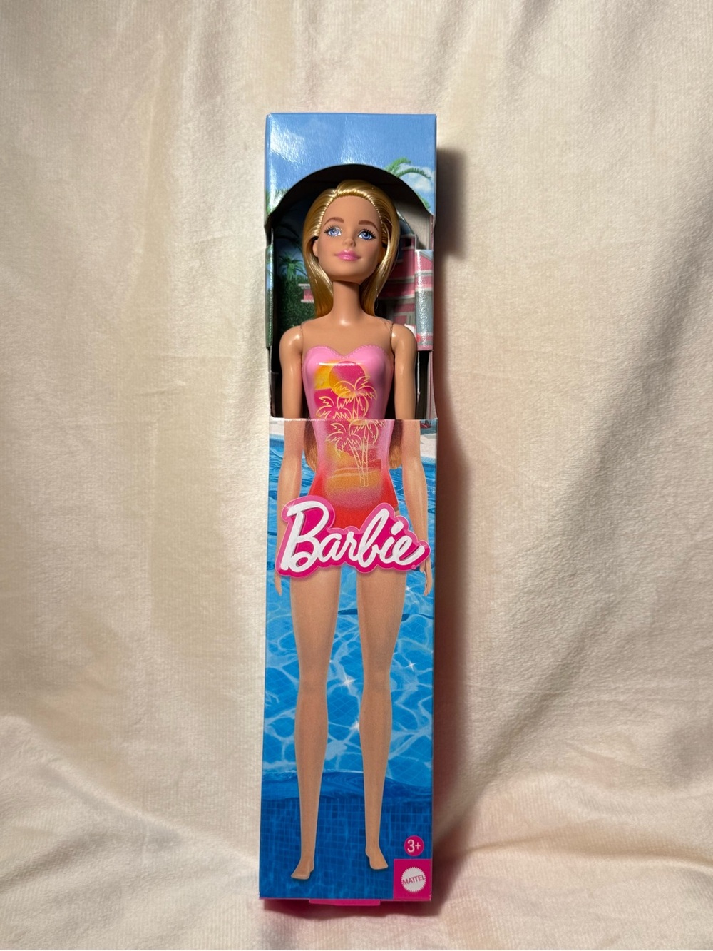 Barbie Pink to Orange Ombre Tropical Swimsuit